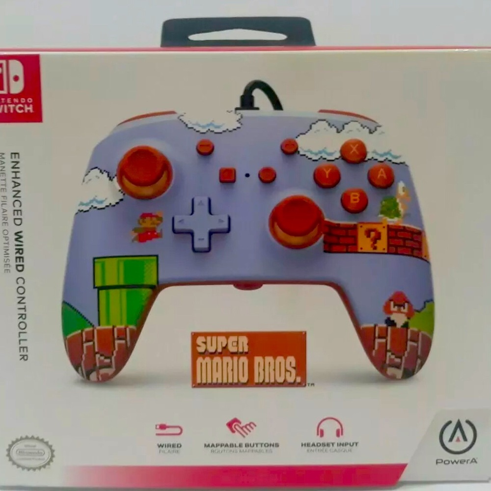 Nintendo Switch Wired PowerA Super Mario Bros